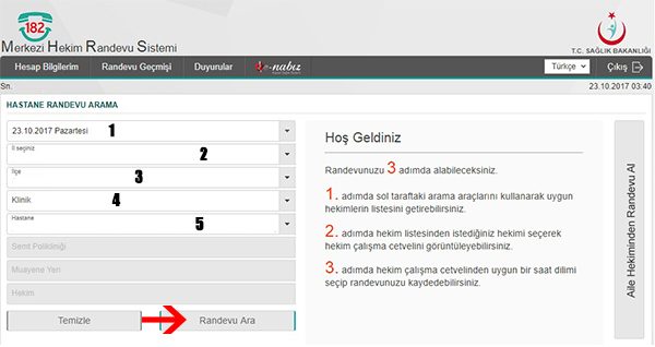 MHRS-Randevu-Hastane-secimi